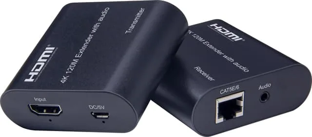 NÖRDIC HDMI-Förlängare 120m 4K30Hz med ljud-överföring