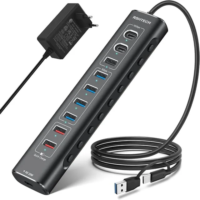 Nördic Powered 10port USB-C & A Hubb