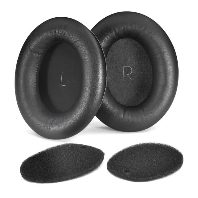 Ersättningsöronkuddar för JBL TOUR ONE, 2-pack, svart proteinläder