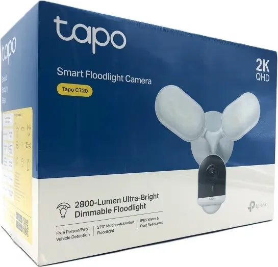 TP-Link Tapo C720 IP Övervakningskamera Utomhus 2560 x 1440 pixels Vit