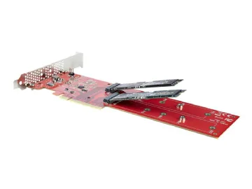 StarTech.com Dual M.2 PCIe SSD Adapter Card, x8 / x16