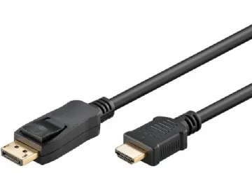 Goobay 64838, 5 m, DisplayPort, HDMI Typ A (standard), Hankoppling, Hankoppling, Rak