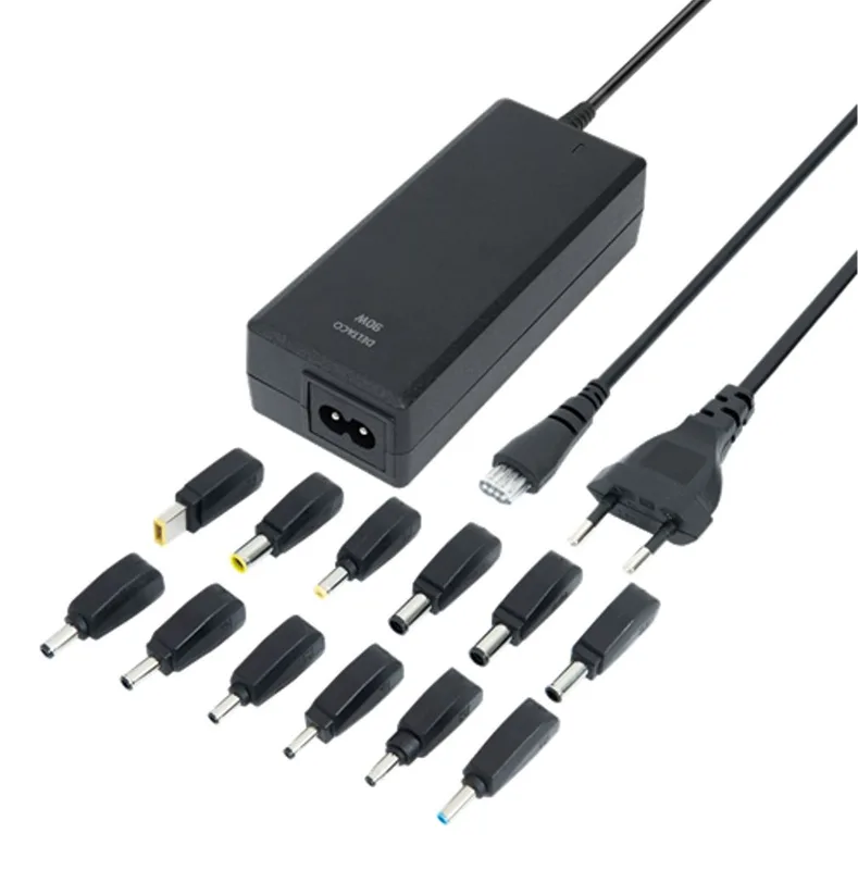 Deltaco 90 W universalnätadapter med 12 kontakter