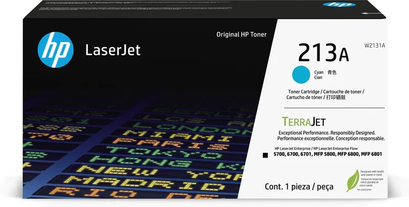 HP 213A cyan LaserJet-originaltonerkassett