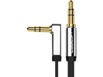 Ugreen platt ljudkabel AUX 3,5 mm minijack 5m silver