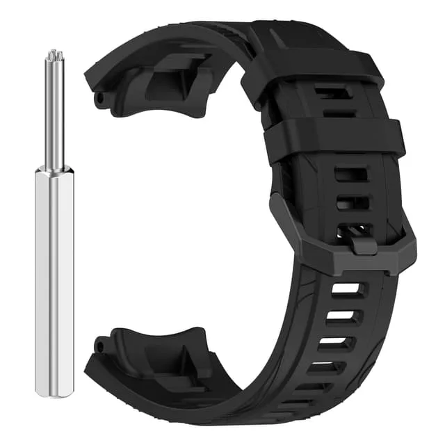 Silicone Klockarmband kompatibelt med Amazfit T-Rex 3 Black