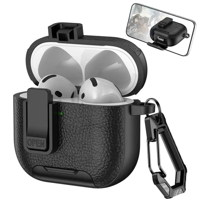 SKALO PU-Läder Hybrid Fodral för AirPods Pro 3