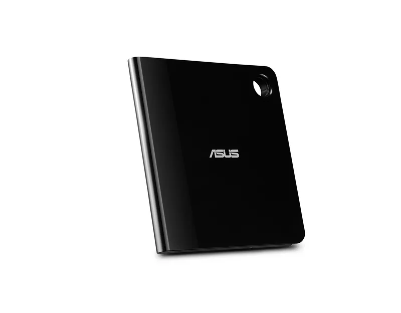 ASUS SBW-06D5H-U BDXL Extern Ultra Slim Blu-ray och MDisc-brännare (USB 3.1, USB-C, 2 kabel) svart