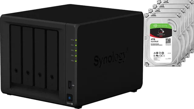 Synology DiskStation DS918+ 4-Bay + 4x 4