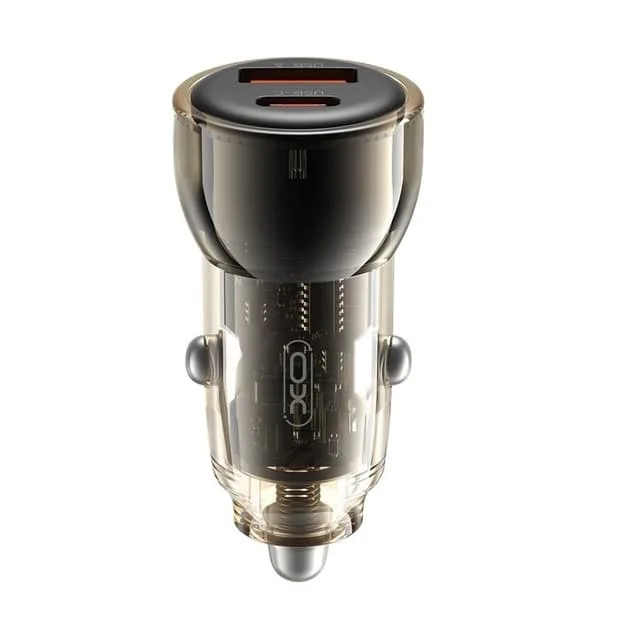 XO billaddare CC60 60W 1x USB 1x USB-C blå