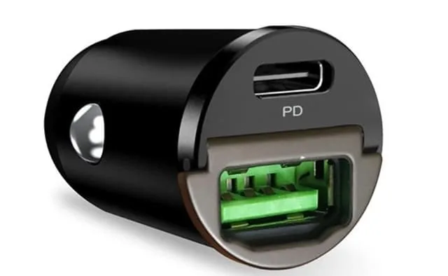 Puro Billaddare USB-C Till USB-A 30W Mini