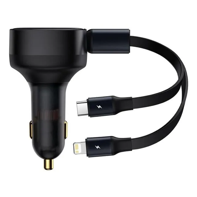 Baseus Retractable 2in1 Billaddare 30W