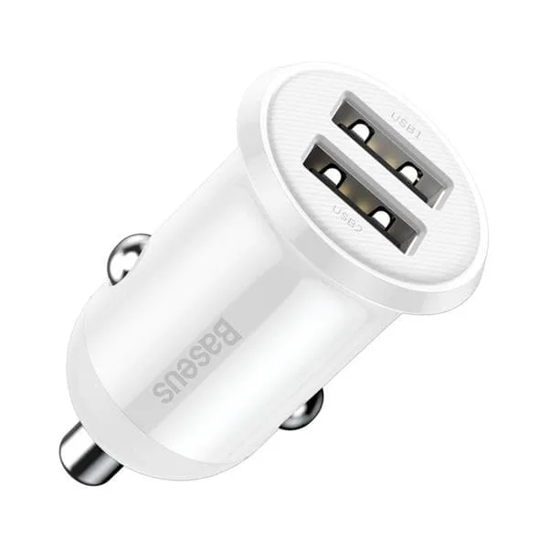 Baseus Grain Pro billaddare 2 portar USB svart