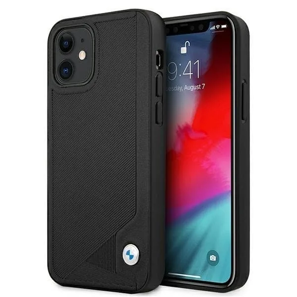 BMW Läder Deboss Skal iPhone 12 mini