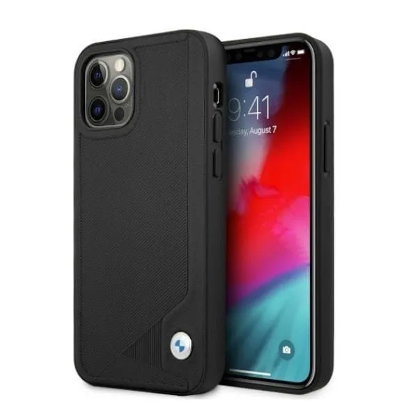 BMW Läder Deboss Skal iPhone 12 Pro Max