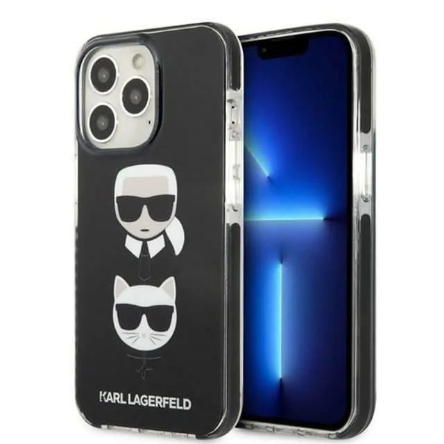 Karl Lagerfeld iPhone 13 Pro Max Skal Karl & Choupette Head