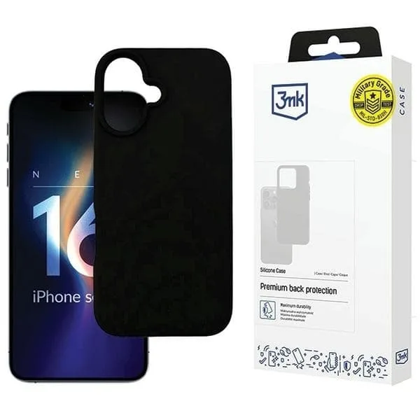 3MK iPhone 16 Plus Mobilskal Silikon