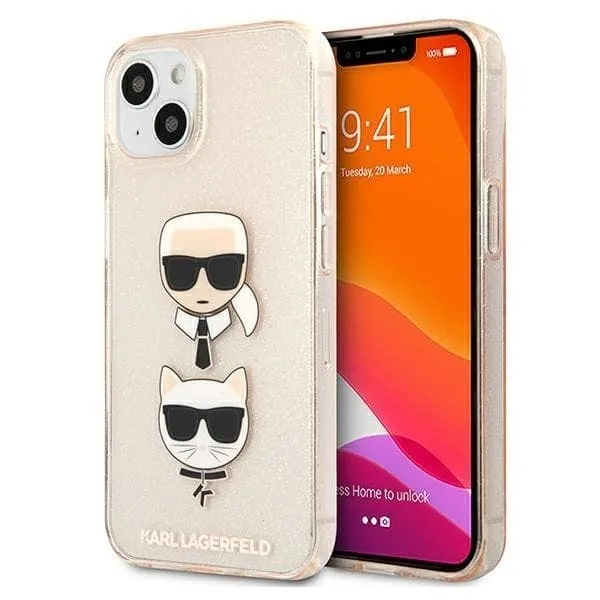 Karl Lagerfeld Glitter Karl`s & Choupette Skal iPhone 13 mini