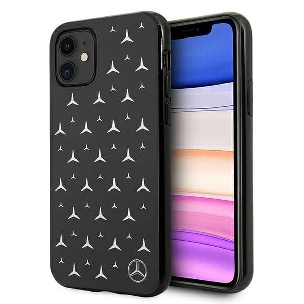 Mercedes Silver Stars Pattern Skal iPhone 11