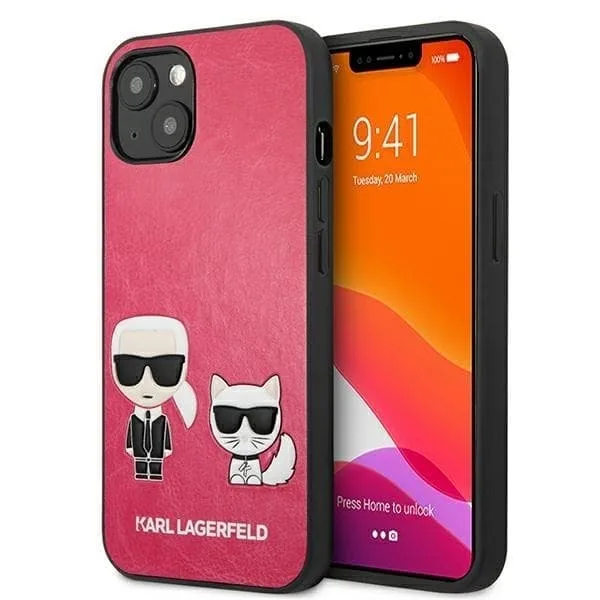 Karl Lagerfeld iPhone 13 Mini Skal Ikonik Karl & Choupette