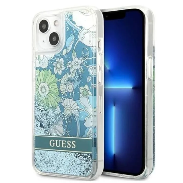 Guess iPhone 13 mini Skal Flower Liquid Glitter