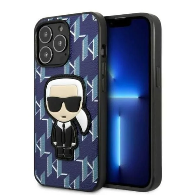 Karl Lagerfeld iPhone 13 Pro Skal Monogram Ikonik Patch