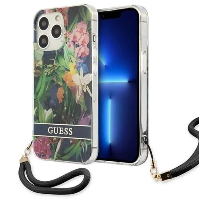 Guess iPhone 13 Pro Skal Flower Strap
