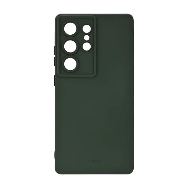 Onsala Samsung Galaxy S26 mobilskal med Silikonkänsla Olive Green
