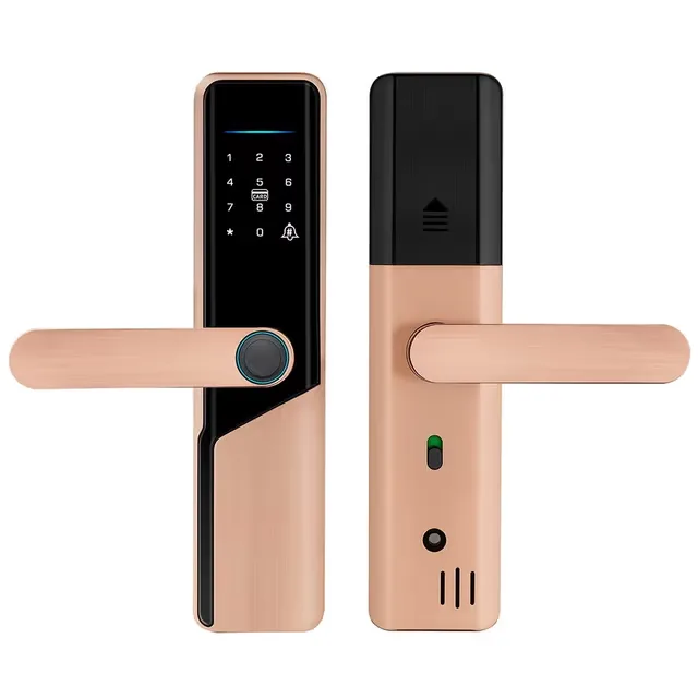 Smart Dörrlås Elektroniskt Lås A1 Tuya WiFi Fingeravtryck Dynamiska lösenord NFC