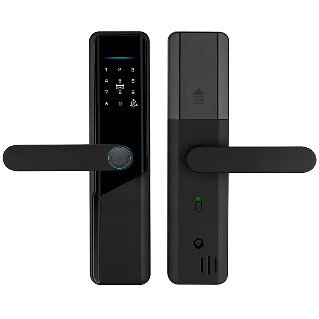 Elektroniskt Lås A1 Tuya WiFi Fingeravtryck Smart Dörrlås Dynamiska lösenord NFC