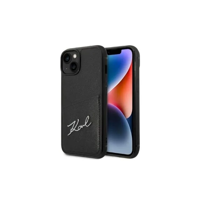 Karl Lagerfeld iPhone 14 Plus fodral med korthållare