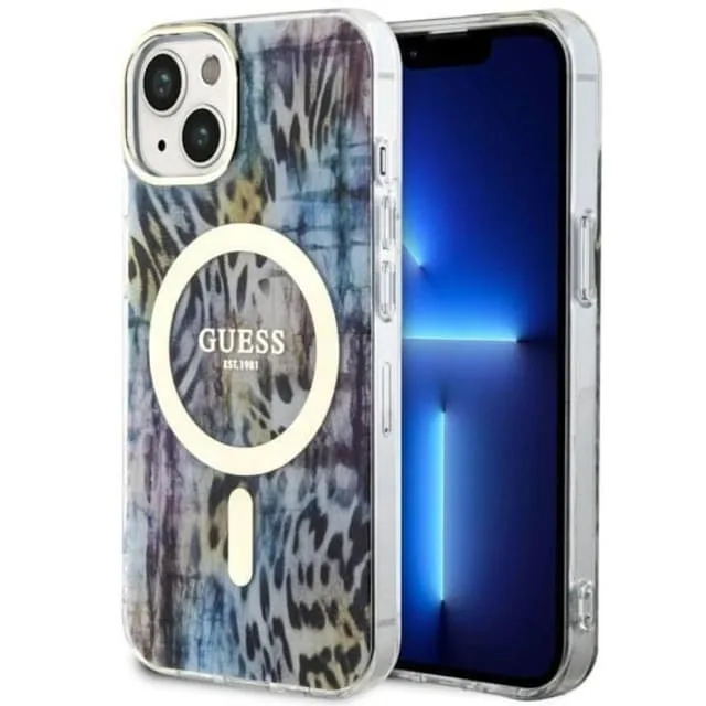Guess Mobilskal till iPhone 14 MagSafe Leopard
