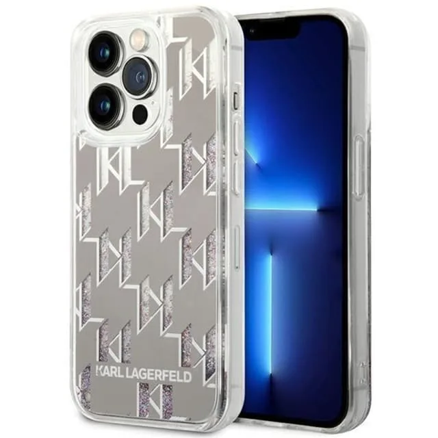 Karl Lagerfeld iPhone 14 Pro Max Skal Liquid Glitter Monogram