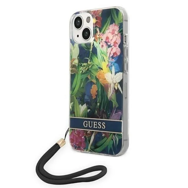 Guess iPhone 14 Skal Flower Strap