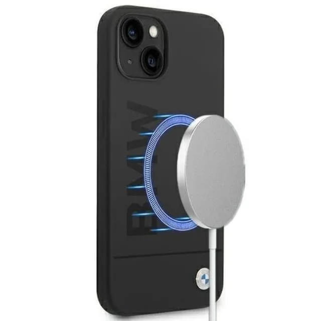 BMW iPhone 14 Plus Skal Magsafe Silicone Signature Logo