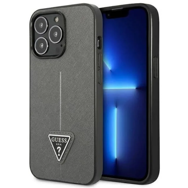 Guess iPhone 14 Pro Max Skal Saffiano Triangle Logo