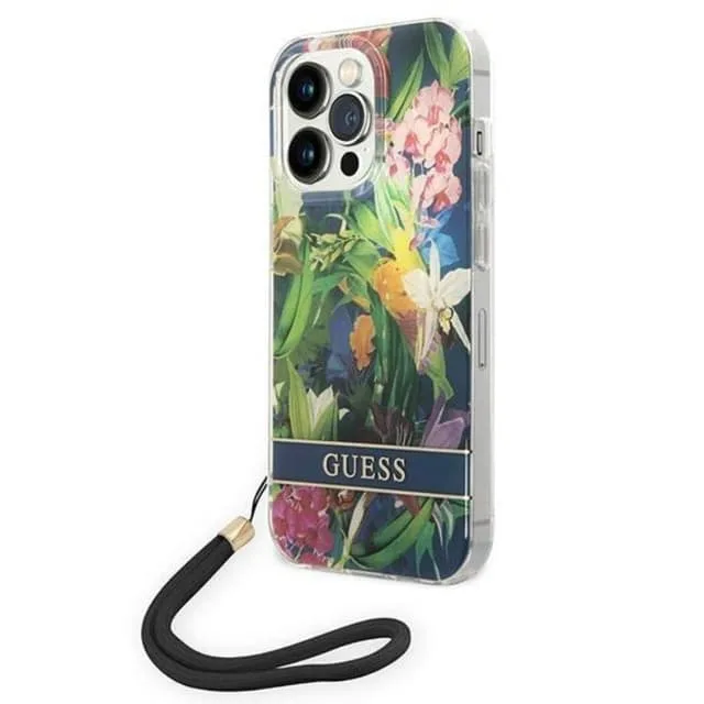 Guess iPhone 14 Pro Max Skal Flower Strap