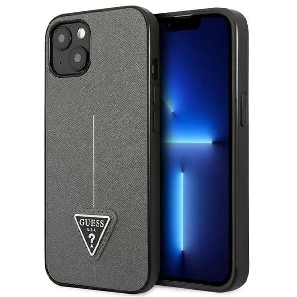 Guess iPhone 14 Plus Skal Saffiano Triangle Logo