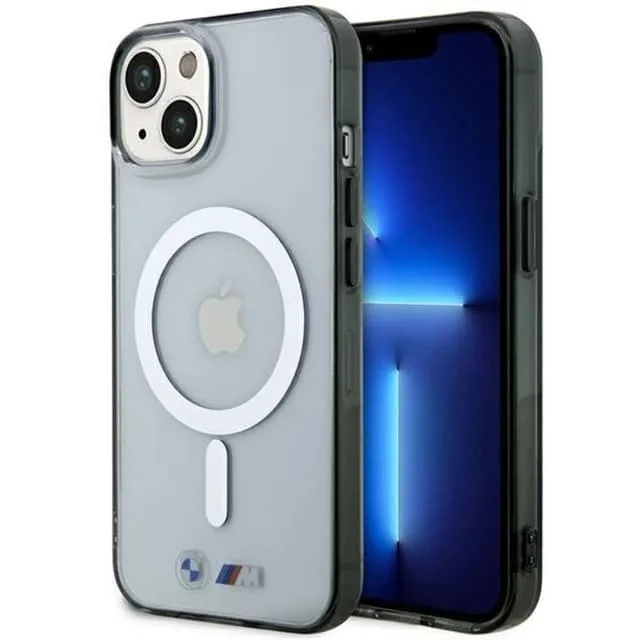 BMW Mobilskal till iPhone 14 Plus Magsafe Silver Ring