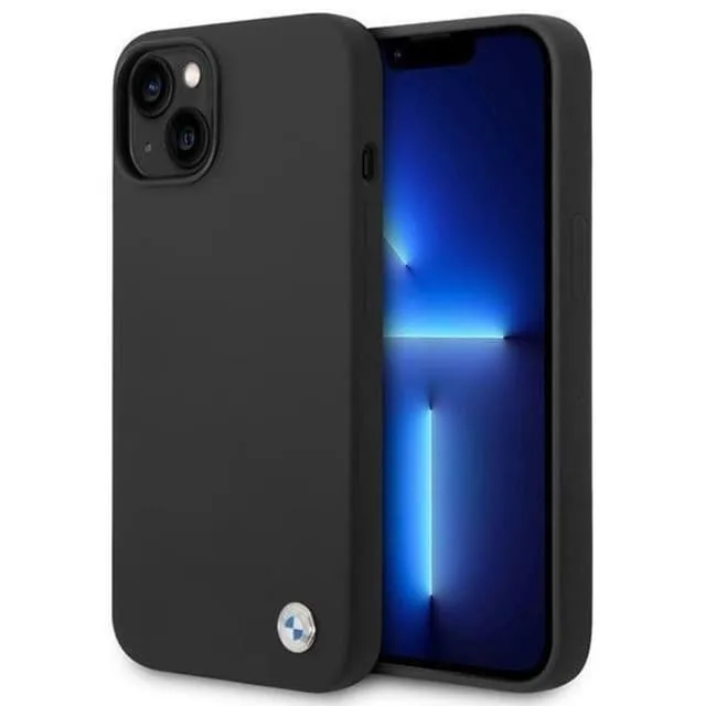 BMW iPhone 14 Plus Skal Silicone Metal Logo