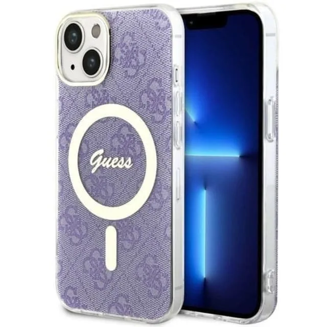 Guess Mobilskal till iPhone 14 Plus MagSafe Printed Stripes