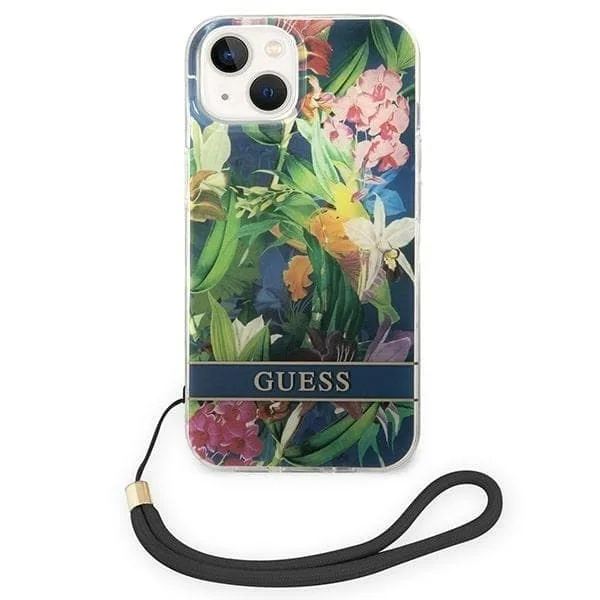 Guess iPhone 14 Pro Skal Flower Strap