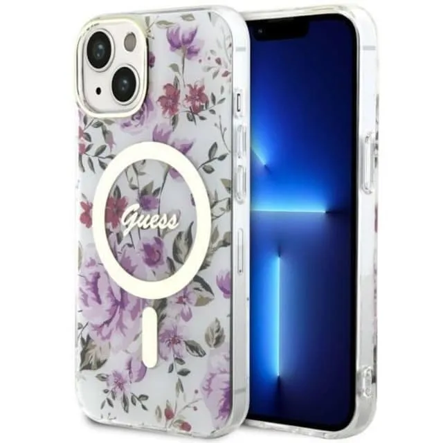 Guess Mobilskal till iPhone 14 Plus MagSafe Flower