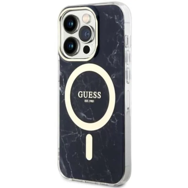 Guess Mobilskal till iPhone 14 Pro Max MagSafe Marble