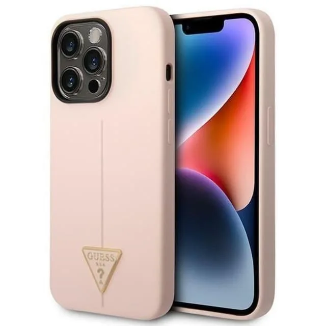 Guess iPhone 14 Pro Max Skal Silicone Triangle