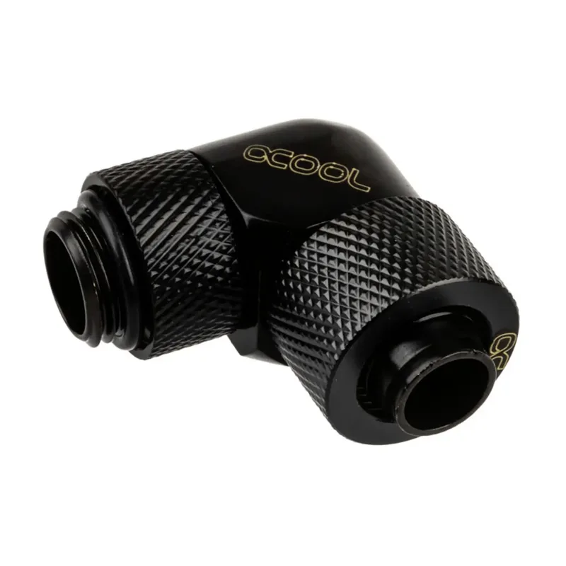 Alphacool Eiszapfen 13/10 mm klämringskoppling, 90°, vridbar, G1/4