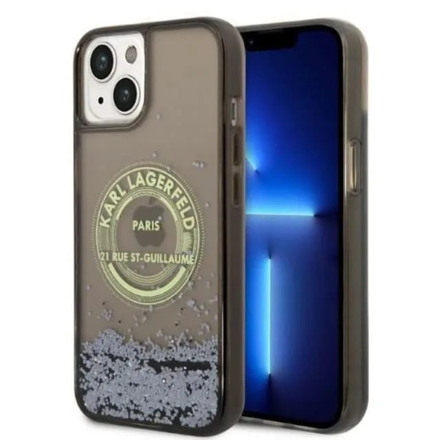 Karl Lagerfeld iPhone 14 Skal Liquid Glitter RSG