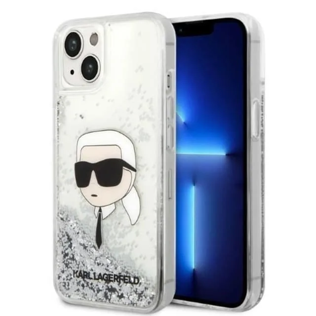 Karl Lagerfeld iPhone 14 Plus Skal Glitter Karl Head