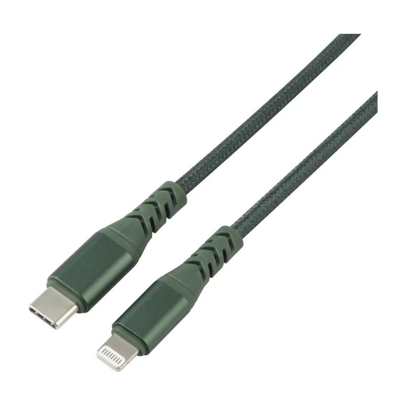 Dacota Platinum USBC-Lightning-kabel 1 M, grön