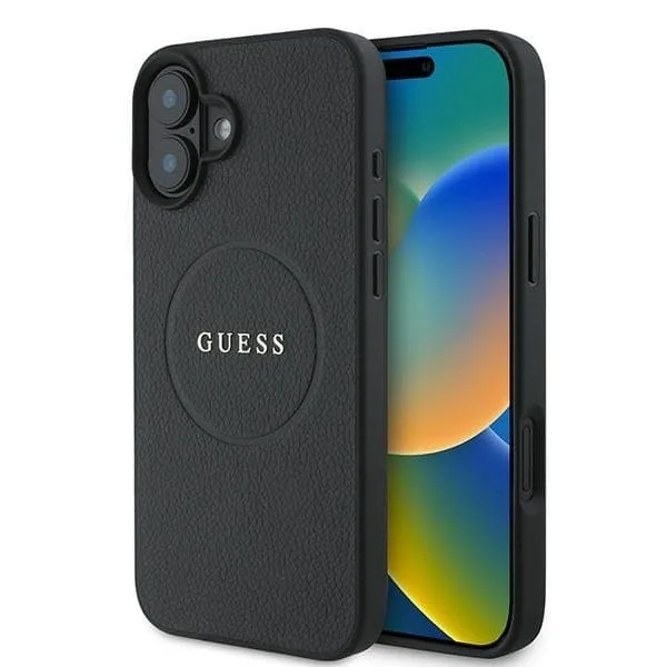 Guess Mobilskal till iPhone 16 Magsafe Grained Ring